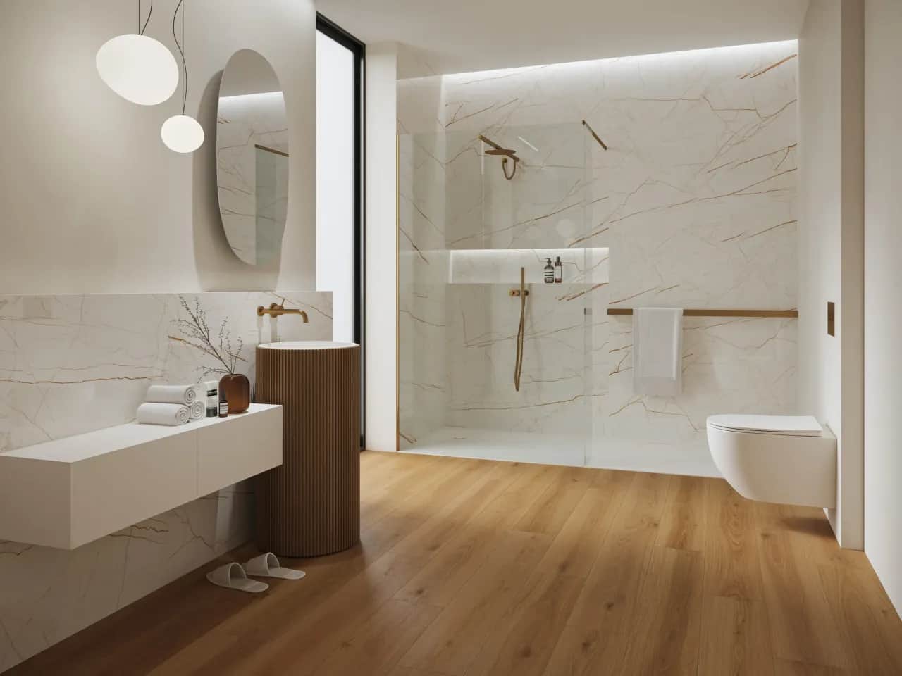 Panele do łazienki: Winyl czy laminat? Ciepła podłoga bez obaw!